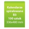 Kalendarze spiralowane B3  100 sztuk