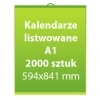 Kalendarze listwowane A1 2000 sztuk
