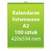 Kalendarze listwowane A2  100 sztuk
