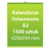 Kalendarze listwowane A2 1500 sztuk