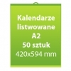 Kalendarze listwowane A2   50 sztuk
