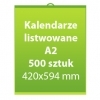 Kalendarze listwowane A2  500 sztuk