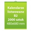 Kalendarze listwowane B2 2000 sztuk