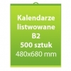 Kalendarze listwowane B2  500 sztuk