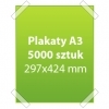 Plakaty A3  5000 sztuk