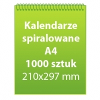 Kalendarze spiralowane A4 1000 sztuk