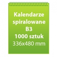 Kalendarze spiralowane B3 1000 sztuk