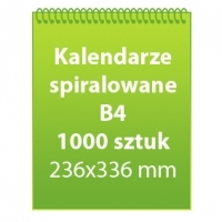 Kalendarze spiralowane B4 1000 sztuk