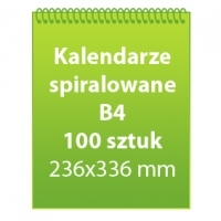 Kalendarze spiralowane B4  100 sztuk
