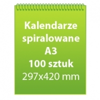Kalendarze spiralowane A3  100 sztuk