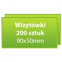 Wizytówki standardowe 200 sztuk