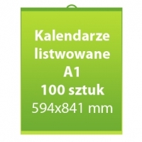 Kalendarze listwowane A1  100 sztuk