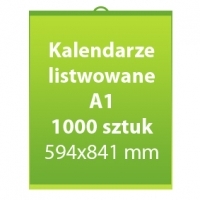Kalendarze listwowane A1 1000 sztuk