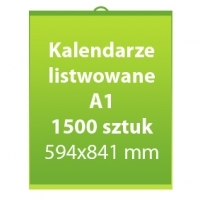 Kalendarze listwowane A1 1500 sztuk