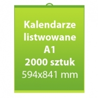 Kalendarze listwowane A1 2000 sztuk