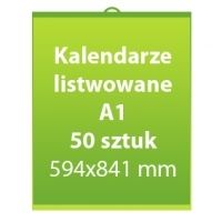 Kalendarze listwowane A1   50 sztuk