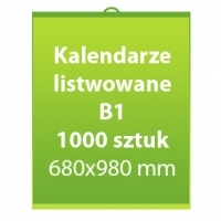 Kalendarze listwowane B1 1000 sztuk