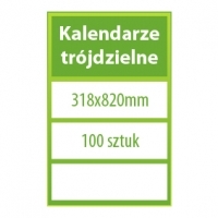 Kalendarze trójdzielne   100 sztuk