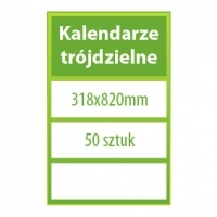 Kalendarze trójdzielne   50 sztuk