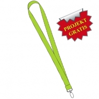 Smycz reklamowa zakończona metalowym karabińczykiem, drukowana na  taśmie satynowej, dwustronnie w pełnym kolorze. Podana cena dotyczy  smyczy o szerokości 10mm. W naszej ofercie występują również smycze o  szerokości 15mm, 20mm i 25mm. Zmiany szerokości można dokonać w  dostępnych opcjach "Wybierz szerokość smyczy".