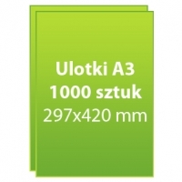 Ulotki A3  1000 sztuk