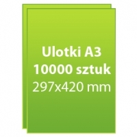 FORMAT:
297x420mm
 								 


PAPIER:
KREDA 135G

 								 

 
KOLOR:
4+4 (DWUSTRONNIE)

RODZAJ DRUKU:
OFFSETOWY 
&nbsp;


 							NAKŁAD:
10 000 SZTUK

OPCJE PRZESYŁKI:

ODBIÓR OSOBISTY:
0.00 zł

PRZESYŁKA KURIERSKA:
160.00 zł

Wszystkie ceny produktów są cenami brutto i zawierają 23% podatku vat.